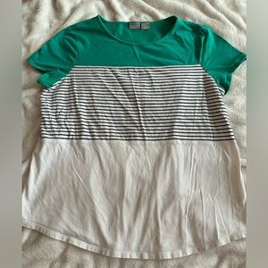 Chico’s Zenergy size 2 cotton short-sleeve top